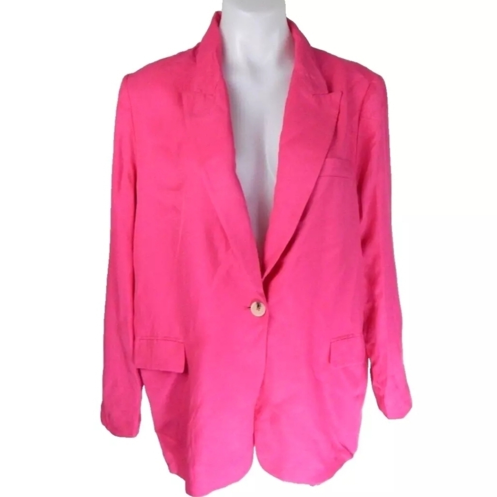 Zara‎ Fuchsia Oversized Blazer